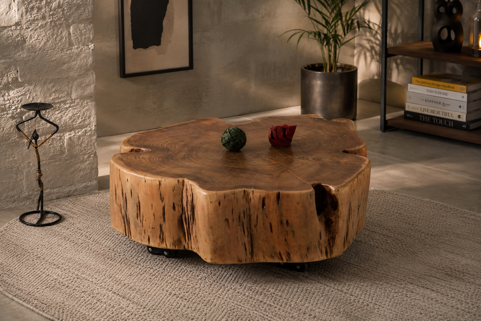 Low Oval Coffee Table