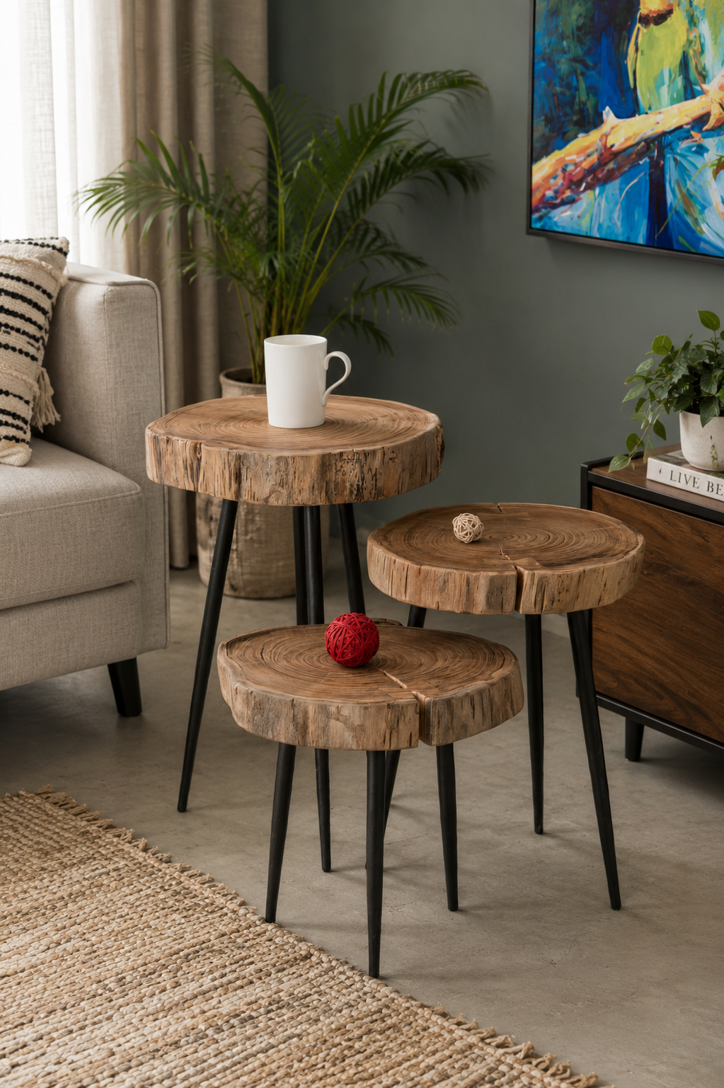Accent Stool Trio