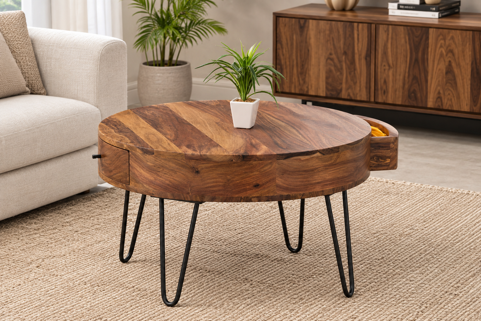 Round Display Table